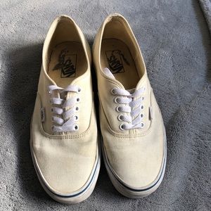 Cream Vans Size 9